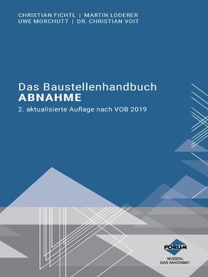 cover image of Das Baustellenhandbuch Abnahme